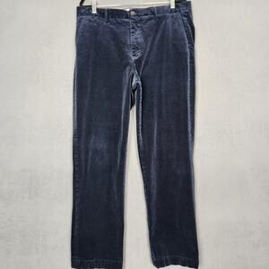 Polo Ralph Lauren Pants Mens 36x32 Blue Andrew Corduroy Chino Stretch Classic